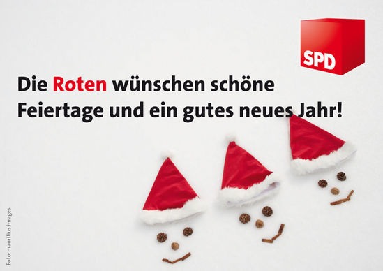 Die Roten wünschen Frohe Weihnachten!