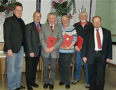 Geehrte zur Jahreshauptversammlung 2010